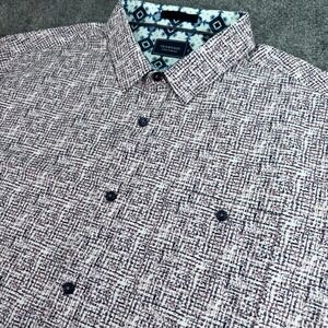 7 Diamonds Shirt Mens XXL 2XL Fascination Street Button Up Woven 4 Way Stretch